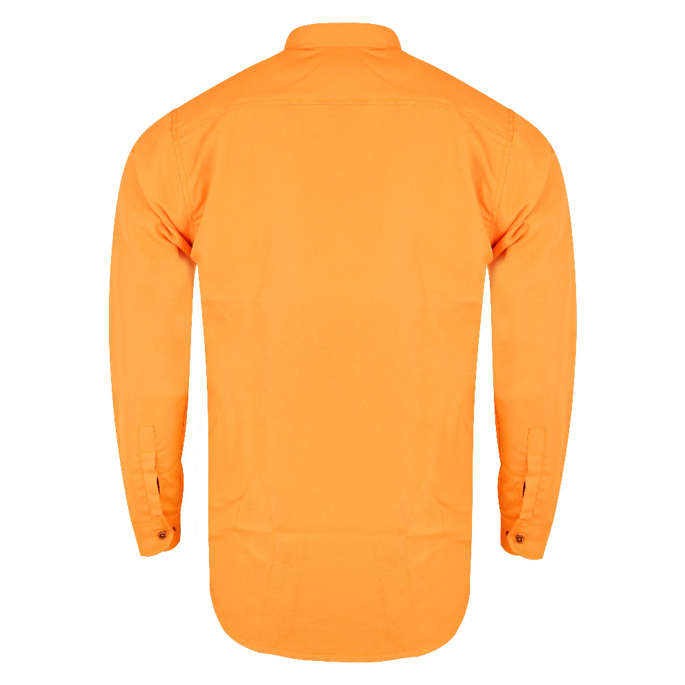 Fluorescent Orange Shirt – 80s 90s Retro Disco Party Costume