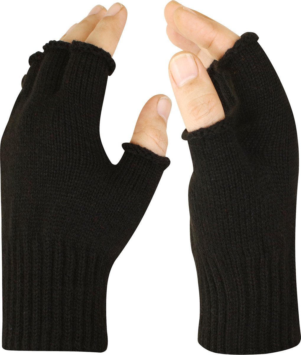 Fingerless Gloves Black – Theme Parties – Carnival – One Size Fits All