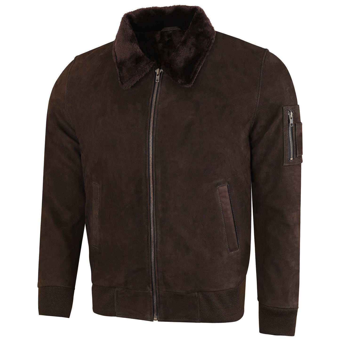 Nubuck Leather Jacket – Inside Finished with Fur Men’s/Women’s