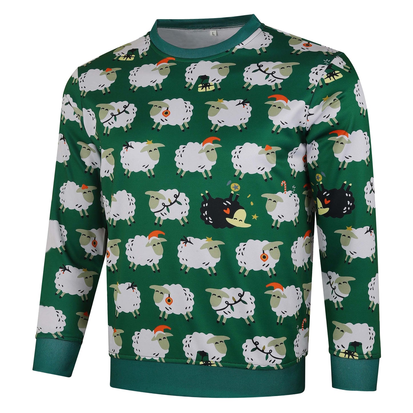 Christmas Sheep Sweatshirt – Funny Festive Pullover (Unisex)