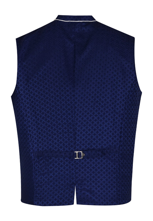 Classic Trachten Waistcoat – Navy Blue