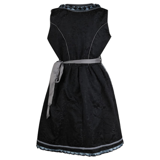 Alpine Midi Dirndl "Dina" – Brocade – 2-Piece Set (Dress + Apron, Without Blouse) – 60 cm Length