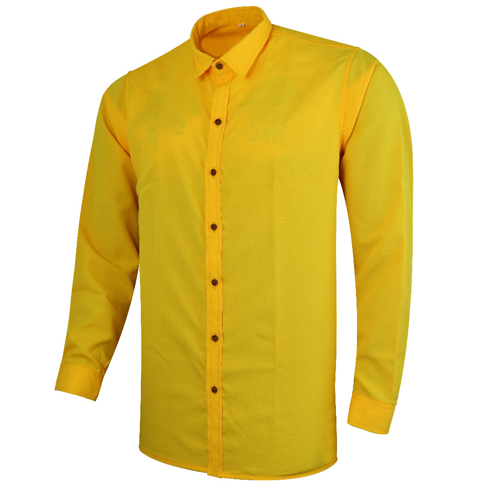 Carnival Fantasy 80s & 90s Costume | Fluorescent Yellow Shirt – Men | Size 2XL | Carnival Outfit | Fancy Dress