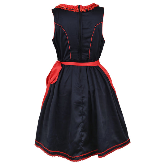 Alpine Dirndl “Joelina ” – Silk Satin – 2-Piece Set (Dress + Apron, Without Blouse) – 60 cm