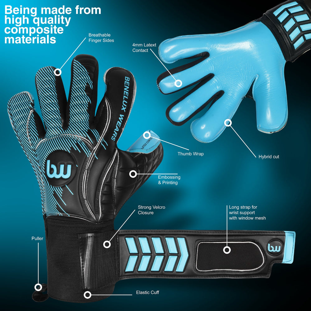 Goalkeeper Gloves – Adults – Professional Grip & Comfort
