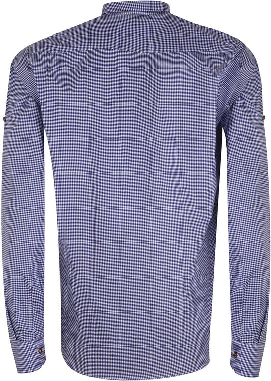 Premium Quality Oktoberfest – Carnival – Blue & White Shirt Checked – Regular Fit – Costume