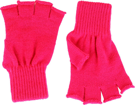 Fingerless Gloves Pink – Theme Parties – Carnival – One Size Fits All