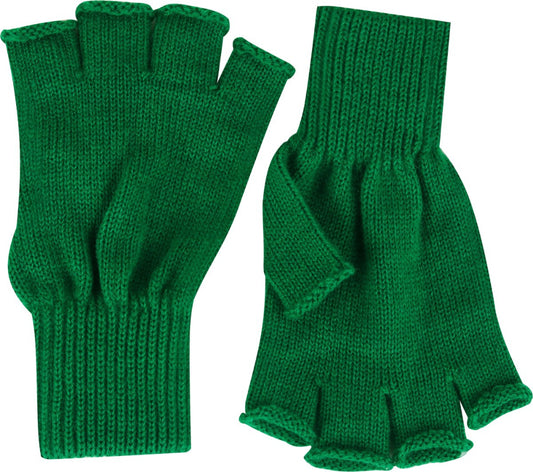 Fingerless Gloves Green – Suitable for Theme Parties and Carnival – One Size Fits All