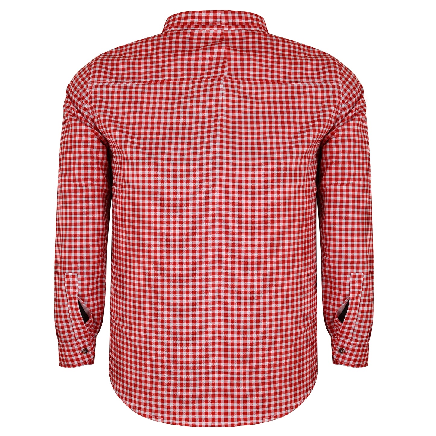 Oktoberfest Costume Shirt – Red & White – Deer Embroidered Pocket