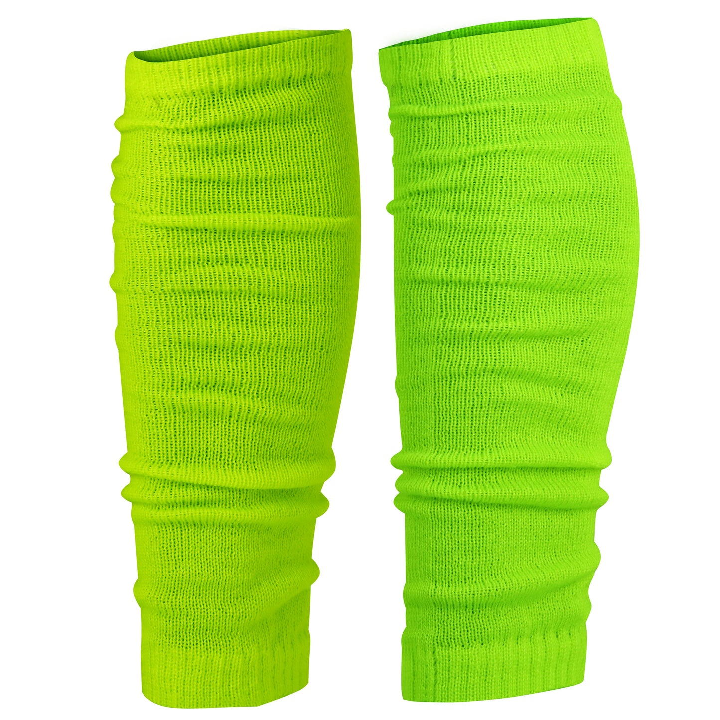 Neon Green Leg Warmers – Acrylic – Standard Size – for Carnival, Disco, Retro Party & 80s Look