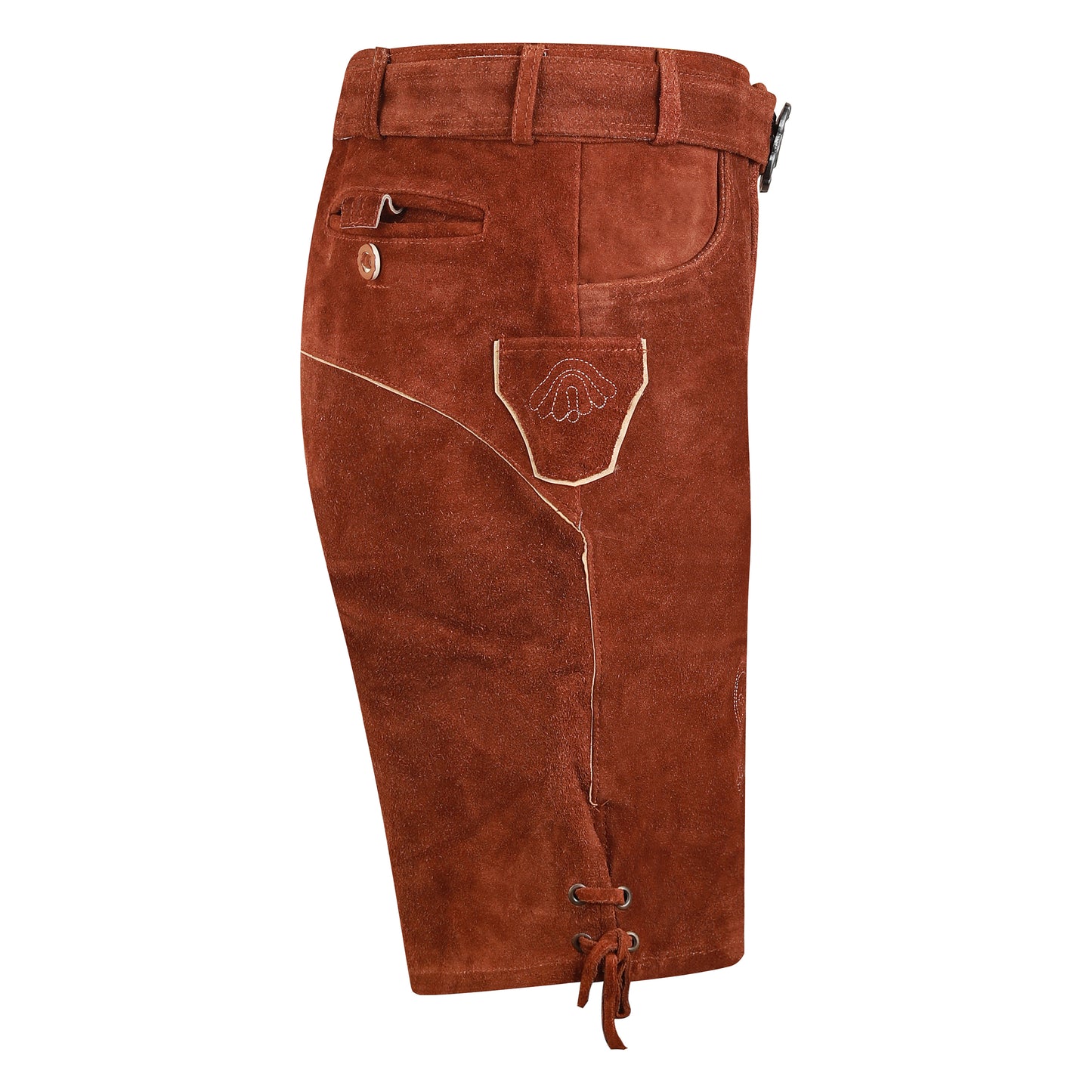 Oktoberfest Original cow lederhose Edelweiß