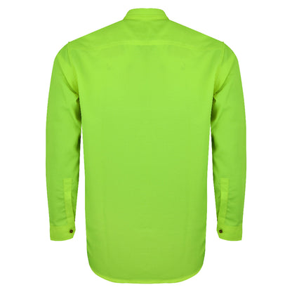 Carnival Fantasy 80s & 90s Costume | Fluorescent Green Shirt – Men | Size 2XL | Carnival Outfit | Fancy Dress- Unisex