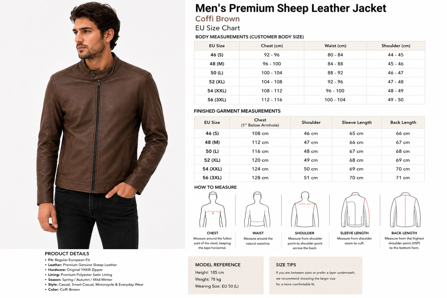 Men's Premium Sheep Leather Jacket