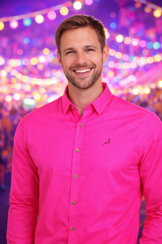 Fluorescent Pink Shirt – 80s 90s Retro Party Costume