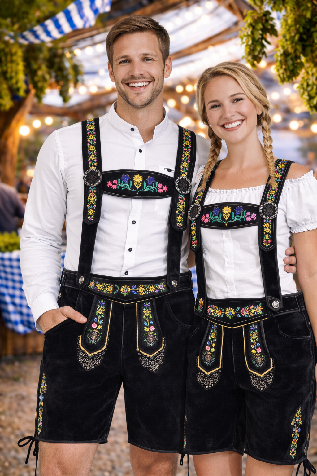 Black Velvet Lederhosen Mike – Bavarian Festival Shorts