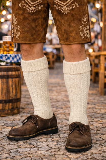 Bavarian Trachten Socks “AlpenWol” – Oktoberfest Knee Socks
