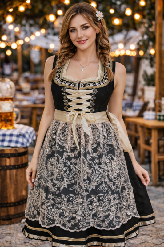 Bavarian Alpine Dirndl – Traditional Oktoberfest Dress