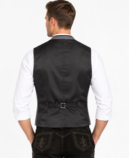 Trachten Waistcoat GRAZ Grey