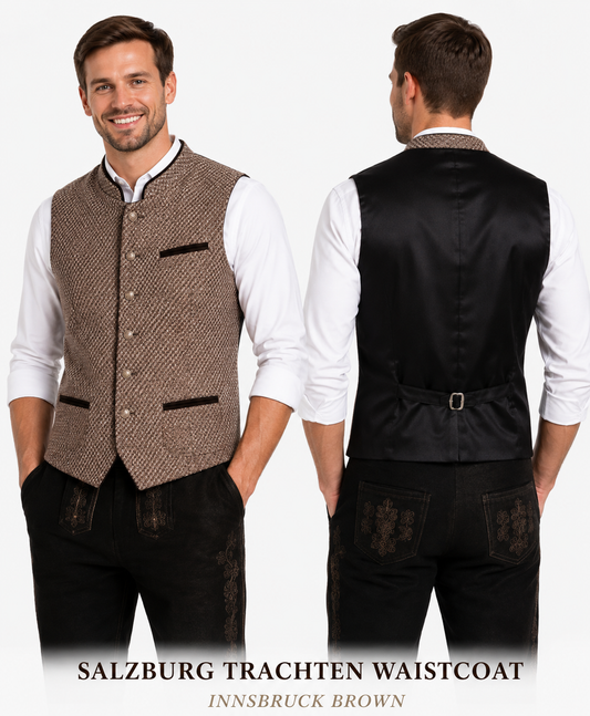 Innsbruck Tweed Waistcoat – Brown