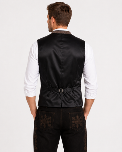 Alpine Tweed Waistcoat – Taupe Brown