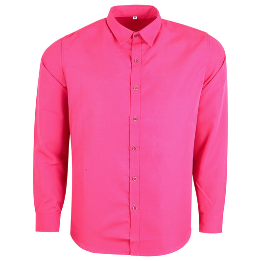 Carnival Fantasy – 80s & 90s Costume | Fluorescent Pink Shirt  Carnival Outfit | Fancy Dress -Unisex