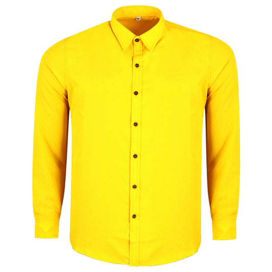 Carnival Fantasy 80s & 90s Costume | Fluorescent Yellow Shirt – Men | Size 2XL | Carnival Outfit | Fancy Dress