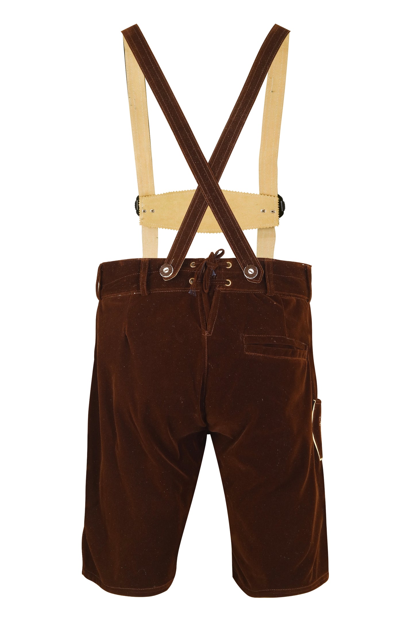 Lederhosen  – Oktoberfest – Carnival Costume – Velvet – Brown- Unisex