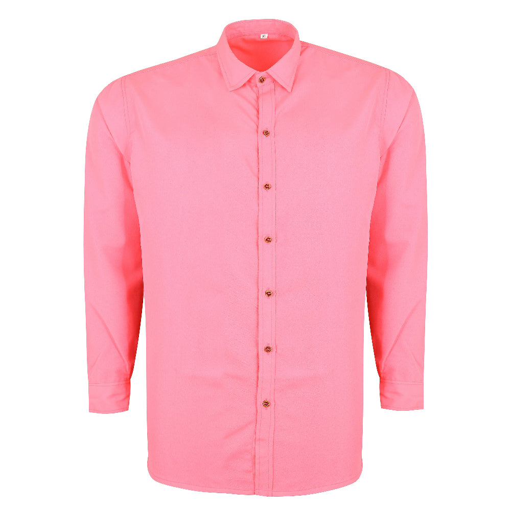 Carnival Fantasy – 80s & 90s Costume | Fluorescent Pink Shirt  Carnival Outfit | Fancy Dress -Unisex