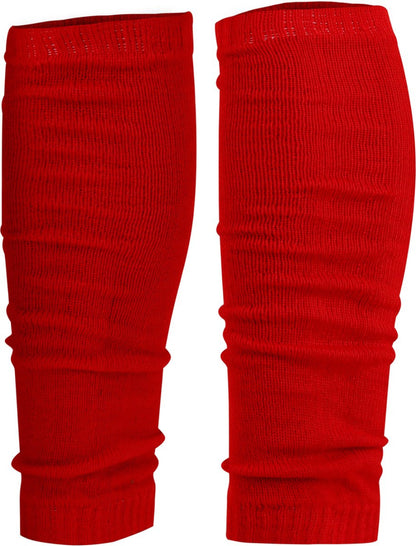 Red Leg Warmers – Retro 80s Disco & Carnival Costume Accessory