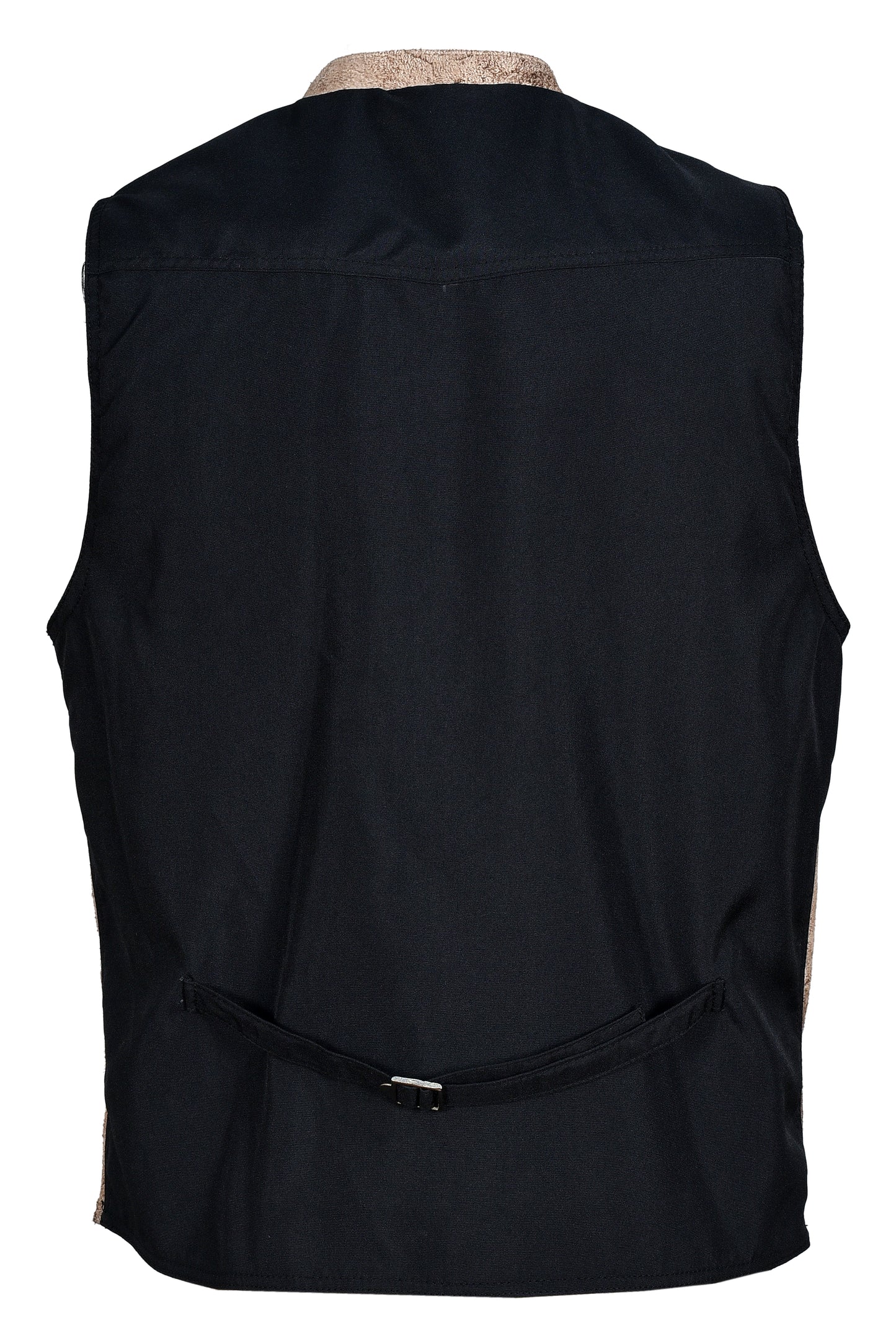 Men's Traditional Leather Waistcoat – Bavarian Oktoberfest Vest – Genuine Leather Burn Smok