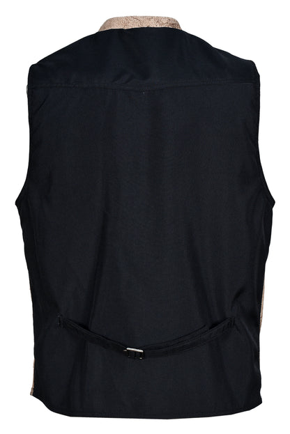Men's Traditional Leather Waistcoat – Bavarian Oktoberfest Vest – Genuine Leather Burn Smok