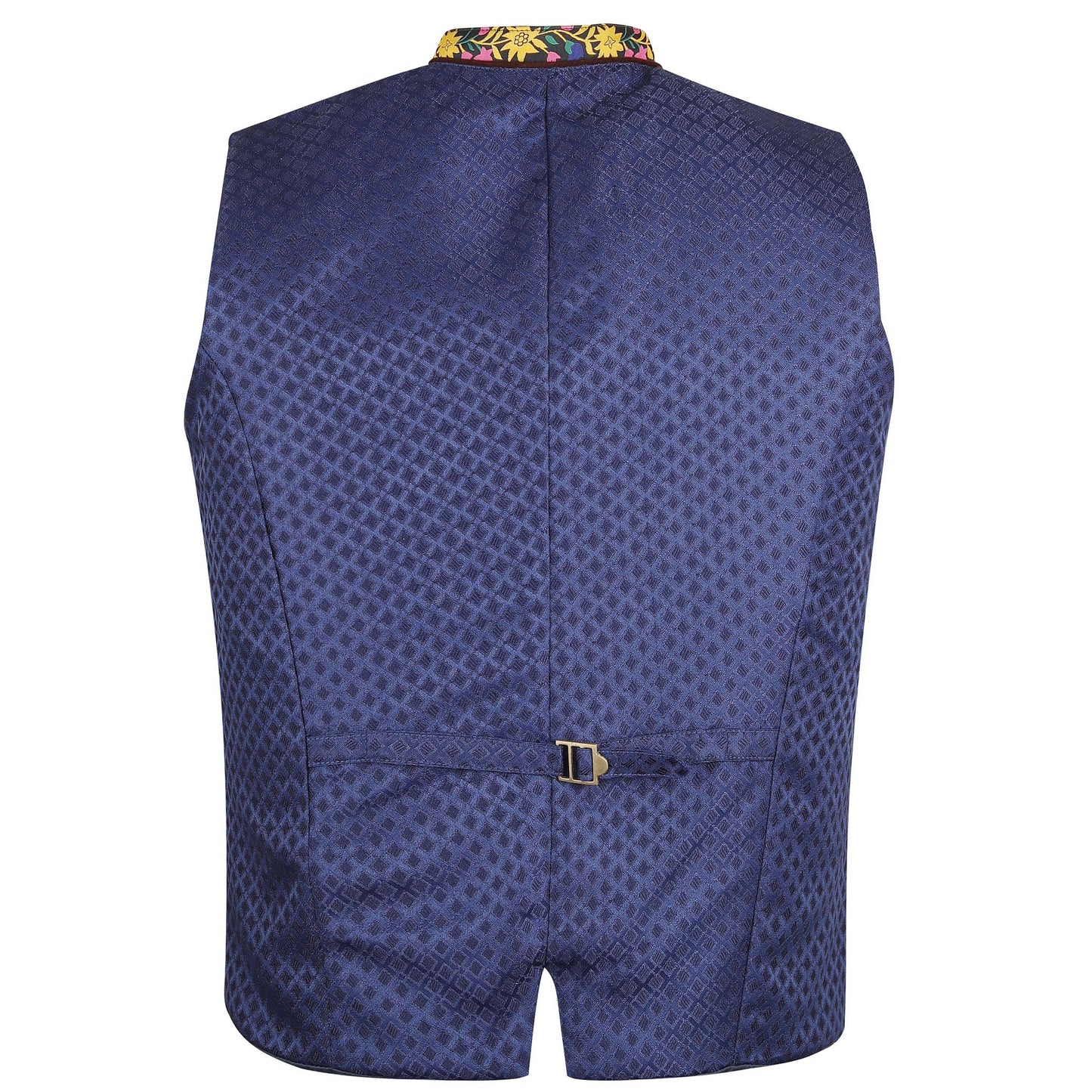 Men's Blue Oktoberfest Waistcoat – Traditional Bavarian Trachten Vest