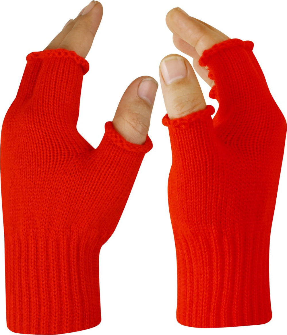Fingerless Gloves – Theme Parties & Carnival – One Size Fits All – Red