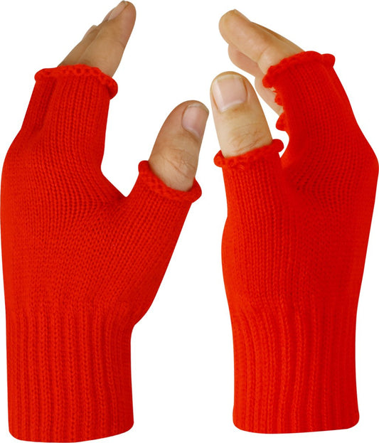 Fingerless Gloves – Theme Parties & Carnival – One Size Fits All – Red