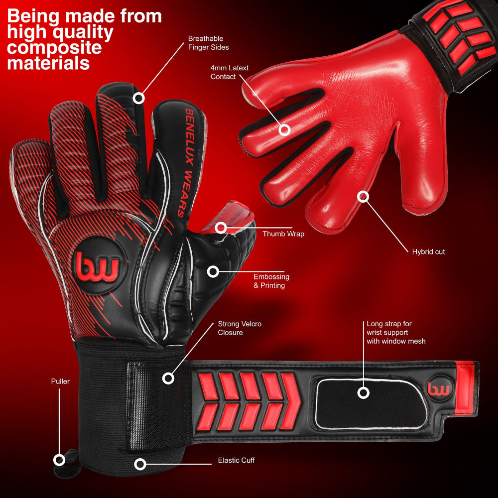 Goalkeeper Gloves – Adults – Professional Grip & Comfort